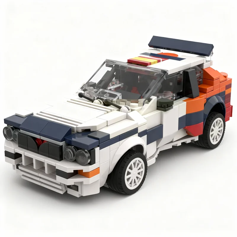 553pcs MOC Lanciased Delta SPAIN Rally LiTE Series Model Toys Building Blocks Architecture Christmas Gift Creative DIY Kids