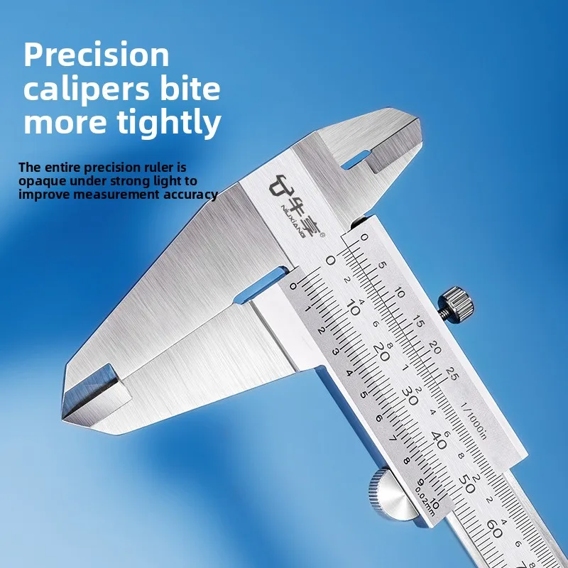 Household Industrial Grade Vernier Caliper - High-precision Stainless Steel 0-150/200/300mm Inner Diameter Caliper