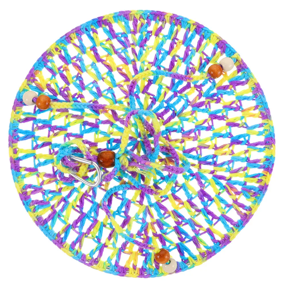 

Reptile Hammock Cotton Rope Hanging Bed Mesh Swing Adjustable Height for Bearded Dragon Lizard Small Animal Cage