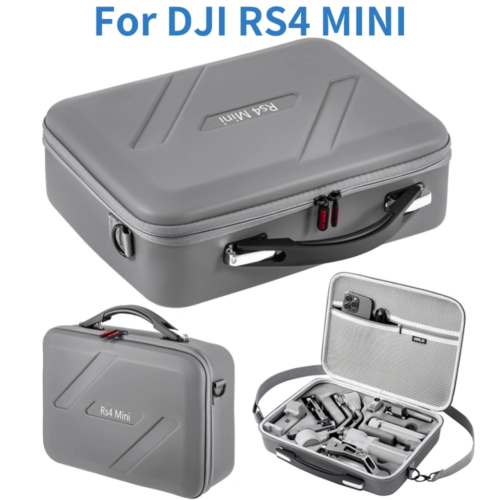 

Portable Storage Bag For DJI RS4 Mini Handheld Stabilizer PU Travel Shoulder Bag Anti-Scratch Splashproof Protective Travel Box