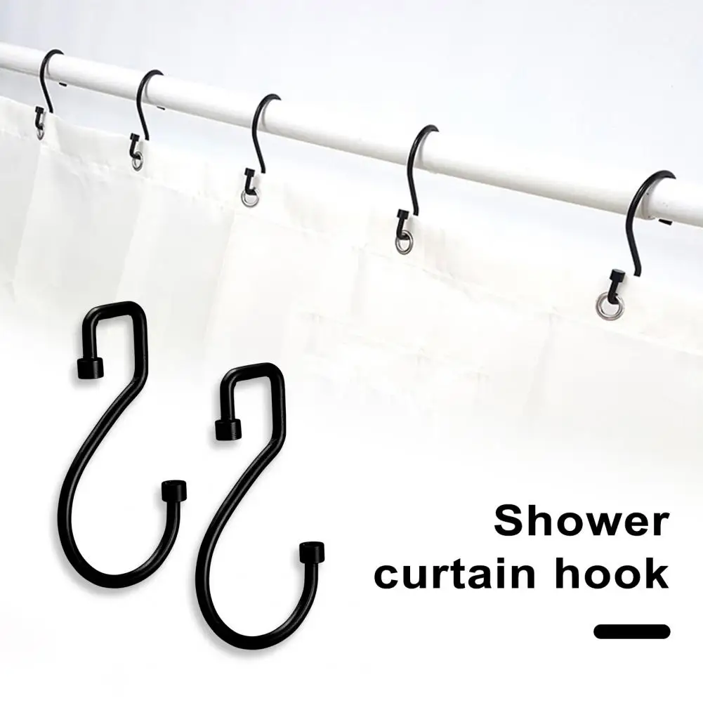 Durable Strong Curtain Hook Space-saving Curtain Hook Effortlessly Organize Home with Adjustable S-shaped Curtain for Bathroom