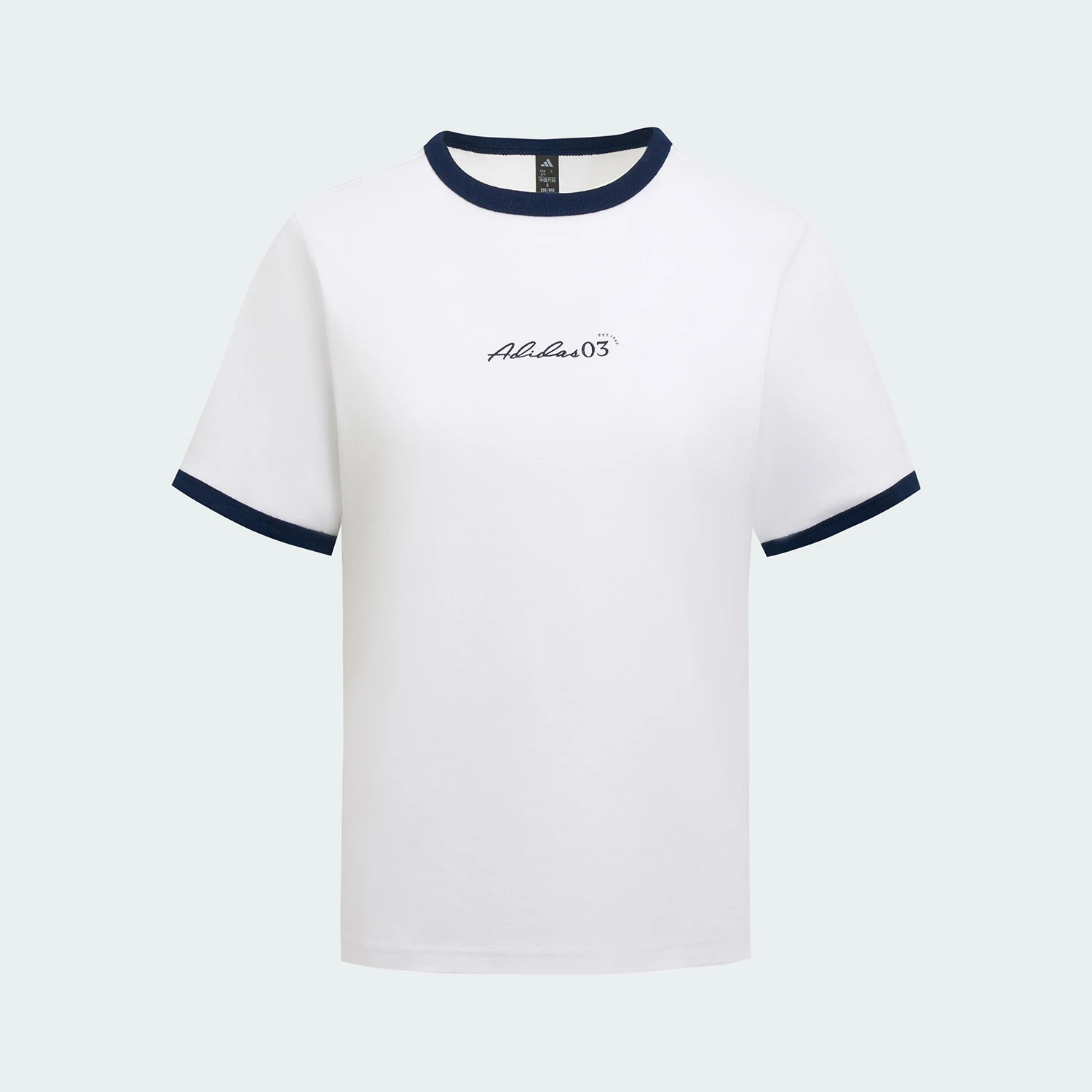 

Adidas genuine 2025 Summer Women's Knitted Cropped Casual Short Sleeve JM8805