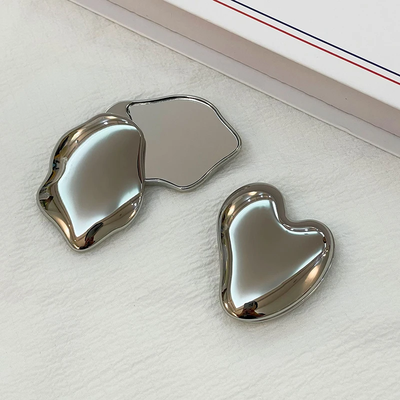 1PC Heart Shape Makeup Mirror Girl Cute Small Mirror Portable Student Rotating Mirror Cosmetic Beauty Tools Handheld