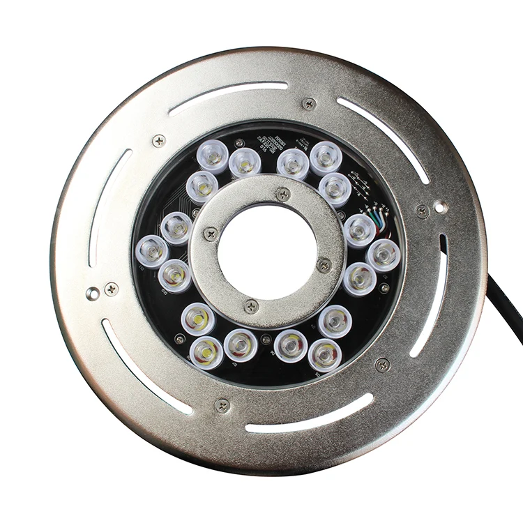 316L Stainless Steel DC24V IP68 water fountain lighting 54W/72W  RDM/ DMX512 floating led fountain light