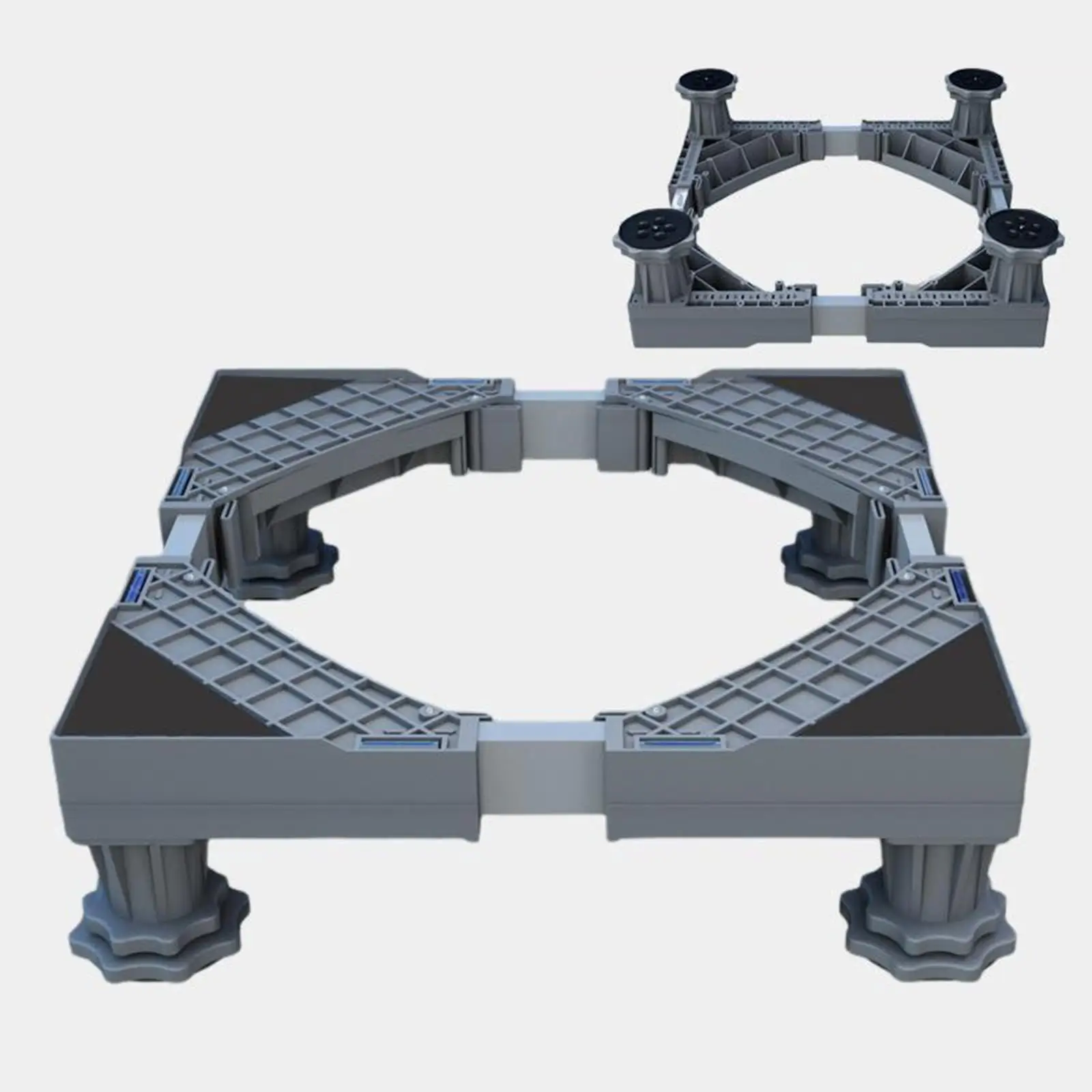 Size Adjustable Washing Machine Stand with 4 Feet for Washer Dryer