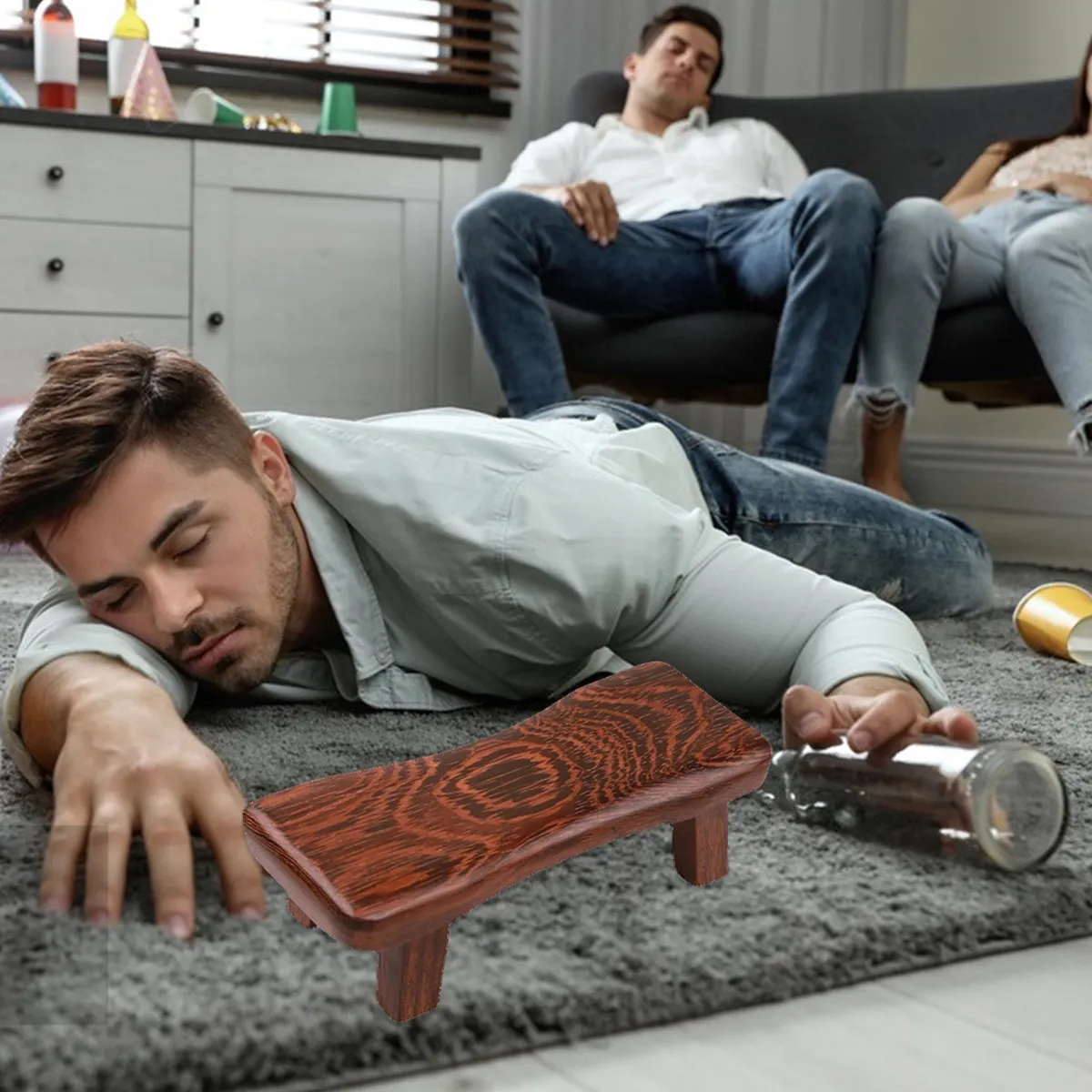 

1 шт. Деревянная ортопедическая подушка для шеи и плеч в форме куриного крыла для снятия боли, поддержки естественной позы во время сна, деревянное приспособление для сна