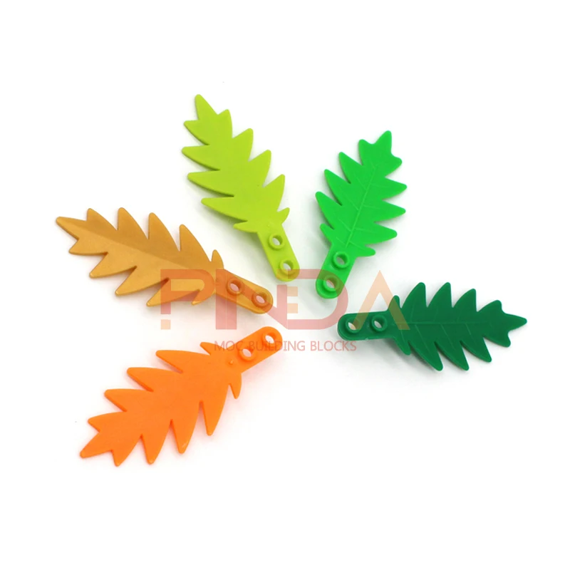 20pcs Moc Garden DIY 6148 Plant Tree Palm Leaf Small 8x3 Enlighten Building Blocks Bricks Compatible with Assembles Particles