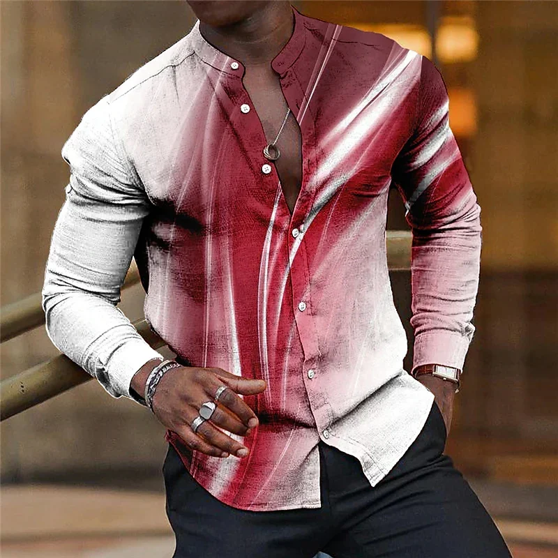 

Fashion shirt stripe color geometric designer design new popular element casual outdoor party soft and comfortable material 2023