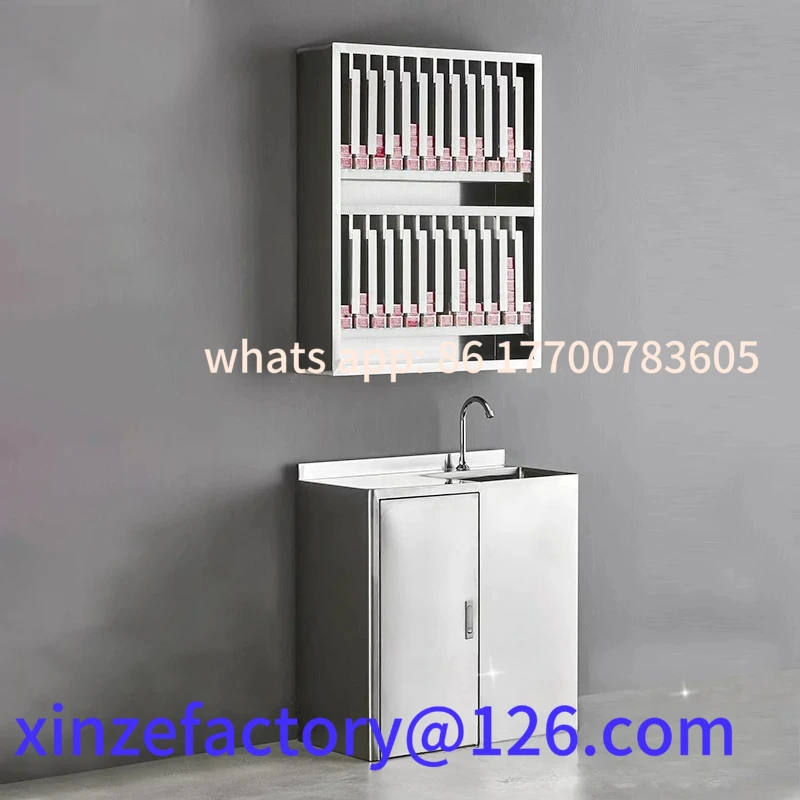 

Customizable LXC Stainless Steel Rack Wall-mounted Hair Salon Storage Cabinet Hair Salon Hair Dyeing Cabinet Display Rack