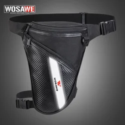 WOSAWE New Men's Leg Bag Messenger Shoulder Belt Hip Bum Fanny Waist Pack for Travel Trekking Motorcycle Riding