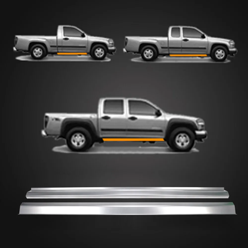 2 шт. внешняя панель-качалка для Chevrolet Colorado Crew Cab Gmc Canyon 2004-2012 гг.