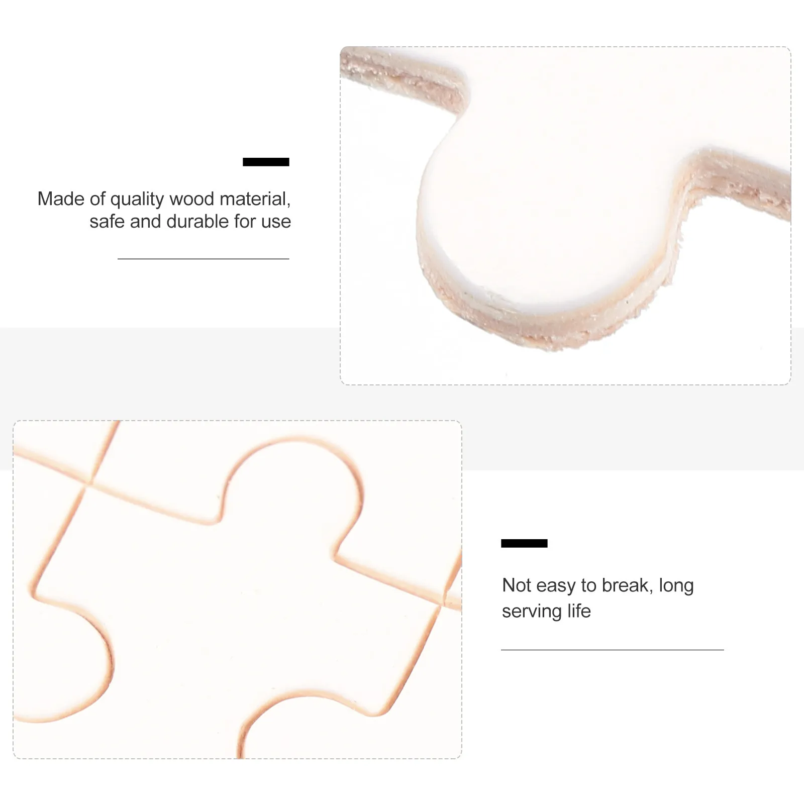 

1000Pcs DIY Heat Transfer Wooden Blank Puzzles Customizable Transfer Craft Puzzle Pieces for Party Invitations Decorations Game