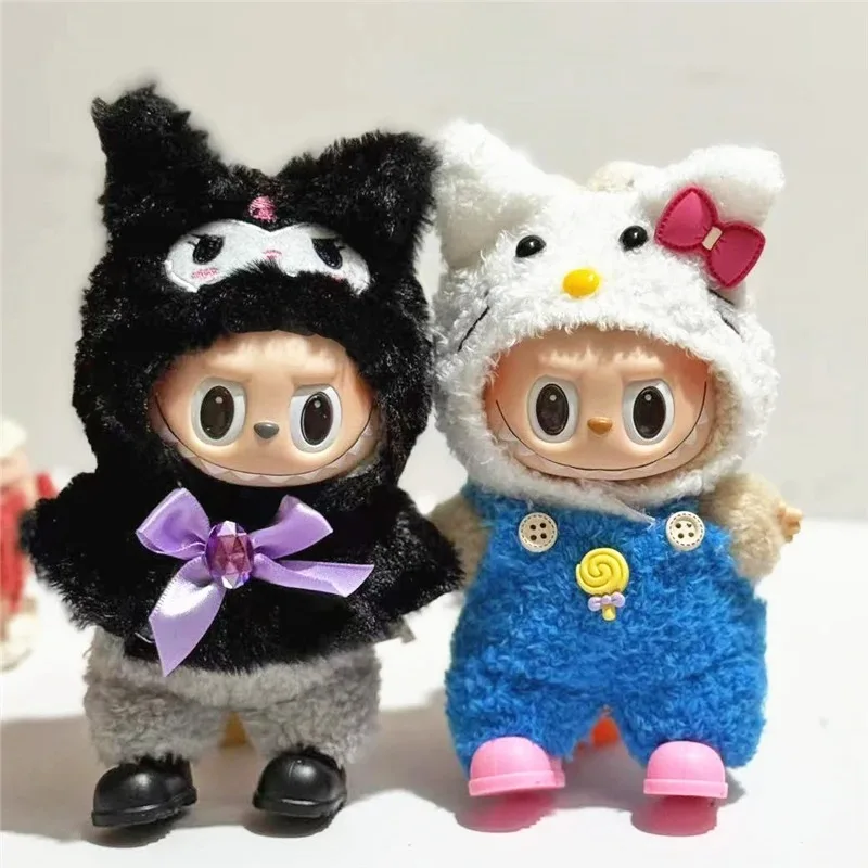 15 17 سنتيمتر ل Labubu دمية عباءة Kuromi مرحبا كيتي الزي الملابس جميل لطيف عموما بانت أفخم الملابس مجموعة أحذية اكسسوارات #1