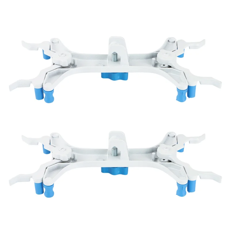 

B97A-2X Aluminum Double Burette Clamp, Adjustable Burette Clamp Burette Clamp Butterfly Spring-Loaded Laboratory Accessories