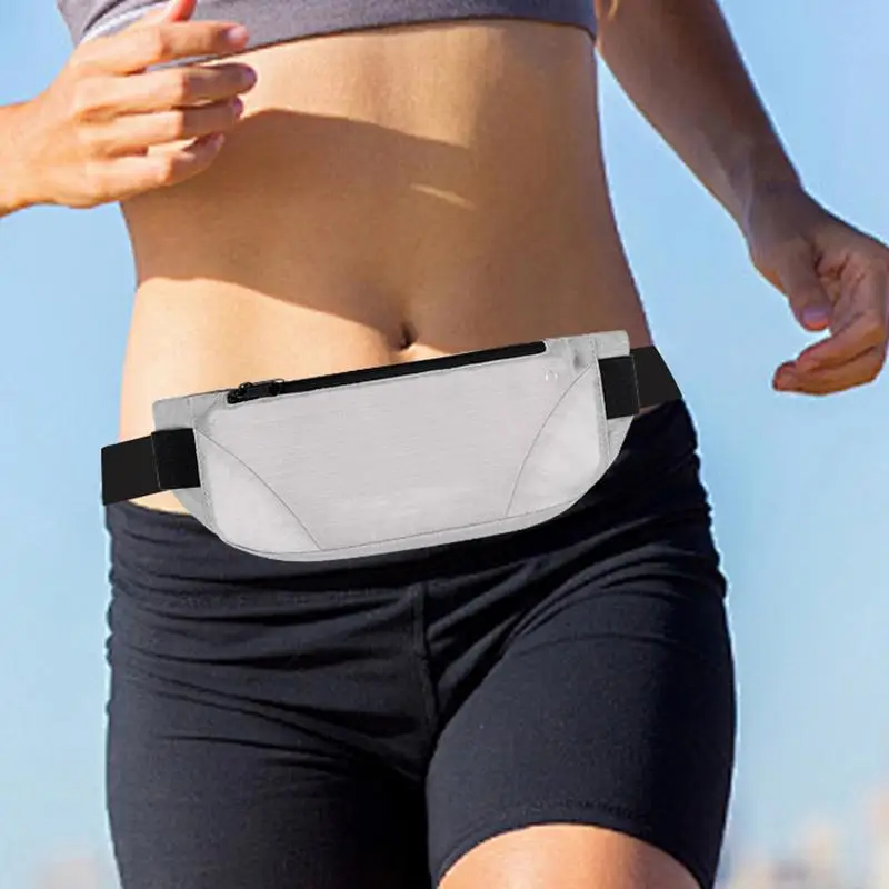 Running Waist Bag Runner Belt Workout Gear Gym Bag Pocket Belt Waterproof Adjustable Belt Large Capacity For Phone Water Bottle