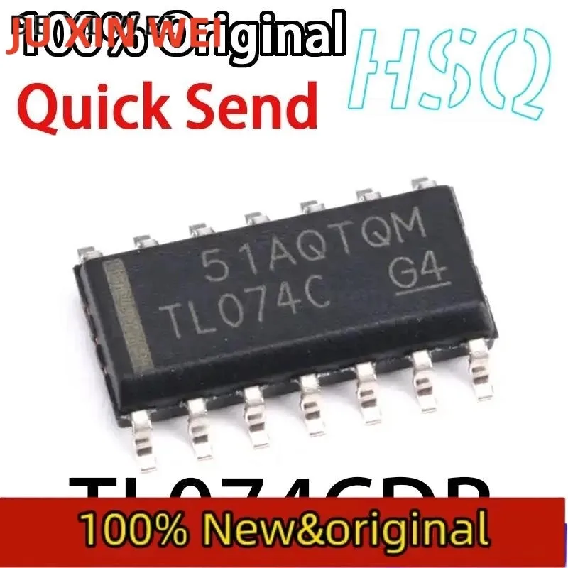 10 Uds. Nuevo amplificador lineal Original TL074CDR SOP14 TL074C de bajo consumo de energía