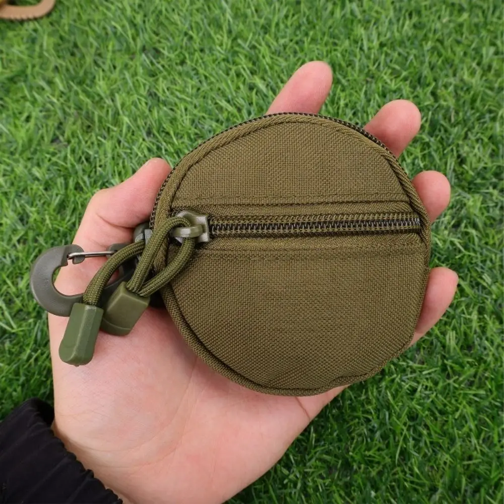 

Прочная нейлоновая сумка для ключей с карабином, водонепроницаемая вращающаяся сумка для хранения зарядного устройства для наушников, кошелек для мелочи для кемпинга на открытом воздухе