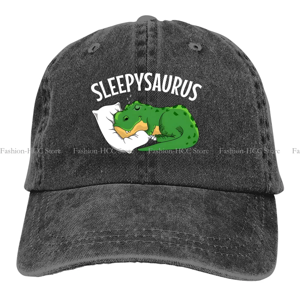 

Pure Color Dad Hats Sleepysaurus Night Women's Hat Sun Visor Baseball Caps Dinosaur Peaked Cap