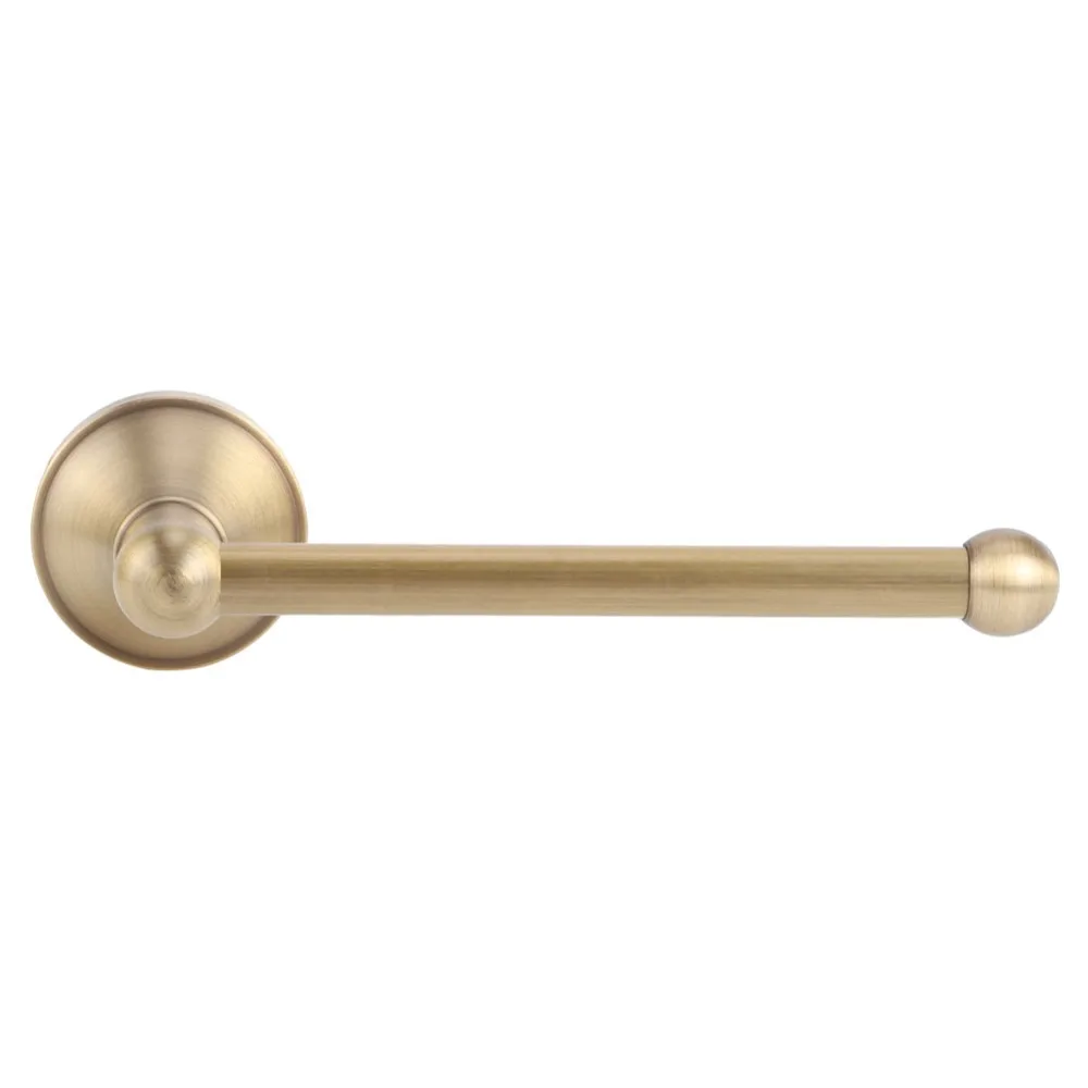 

Brass Stainless Steel Toilet Paper Holder Wall Mount Without Cover Tissue Holder Vintage Saving Space Toilet Roll Holder