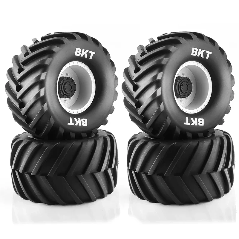 4pcs Oversized 133mm RC Monster Truck Tires - 12mm Hex Wheels for Traxxas/HSP/HPI/Tamiya - High-Traction Off-Road Upgrade Set