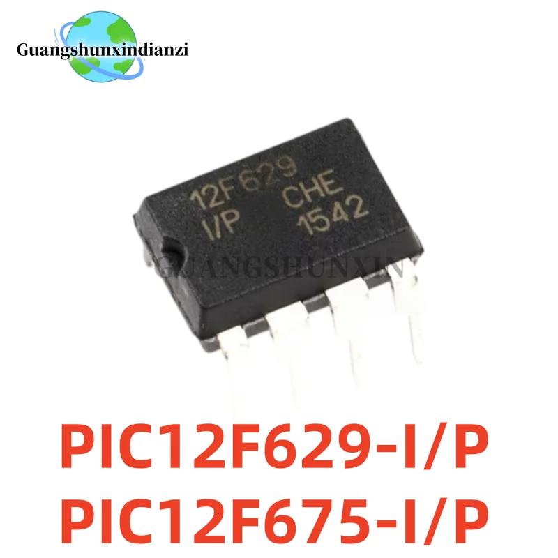 5-10Pcs 100% New PIC12F629-I/P PIC12F675-I/P PIC12F629 PIC12F675 12F629 12F675 DIP-8 Best Quality In Stock