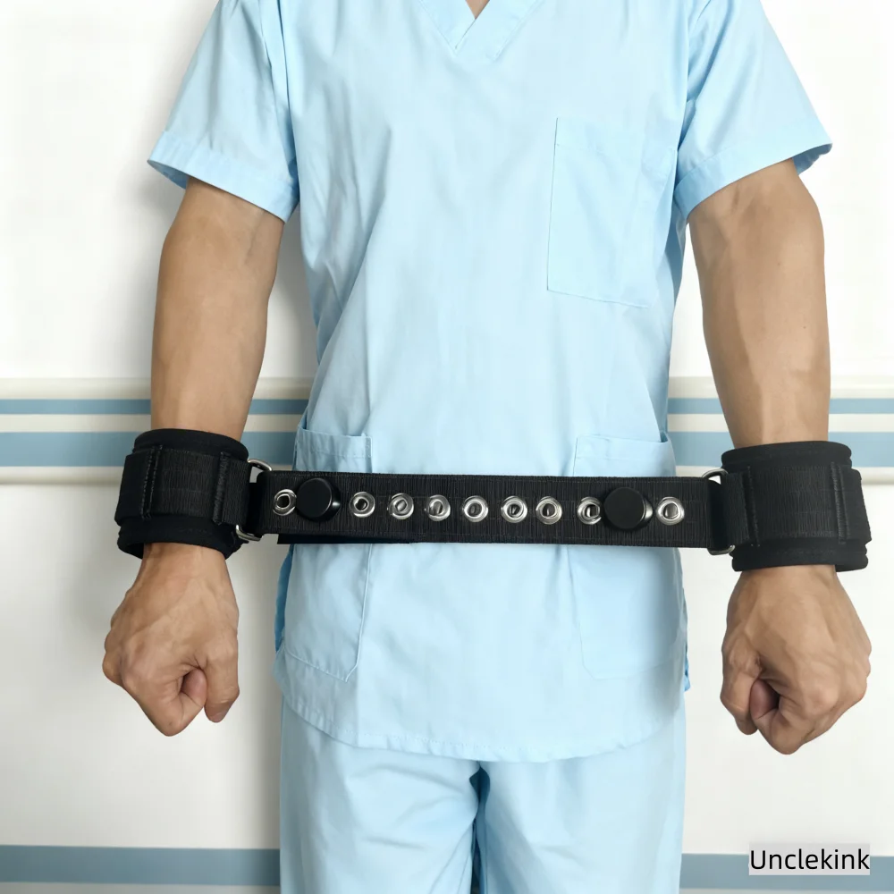 

Черный удерживающий запястье с ключом с магнитным замком — медицинский удерживающий ремень, мягкая хлопчатобумажная подкладка, регулируемый многоразовый психотрический уход