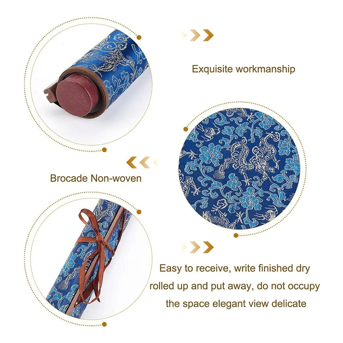 Набор для китайской каллиграфии без чернил GFC, многоразовые волшебные тканевые свитки для написания воды, традиционные ручки для письма китайской каллиграфии