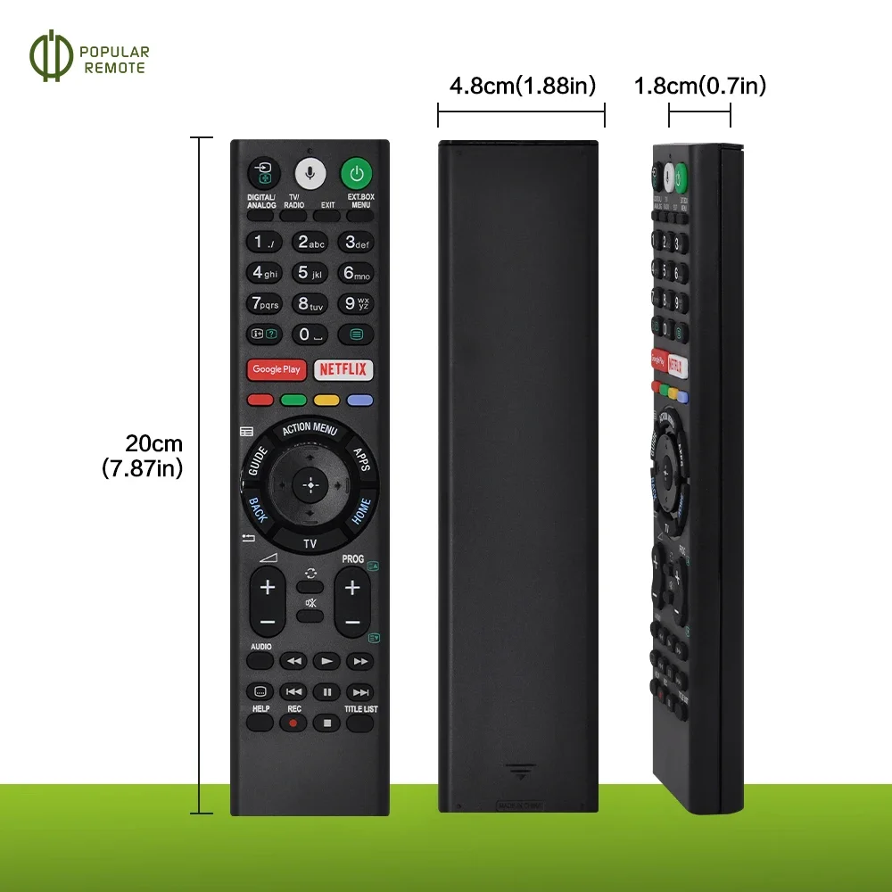 RMF-TX310E zastąpić zdalne sterowanie głosowe RMF-TX300E nadające się do Sony Smart TV 4K 149331811 XBR-55X850S XBR-55X930D na rynek Euro