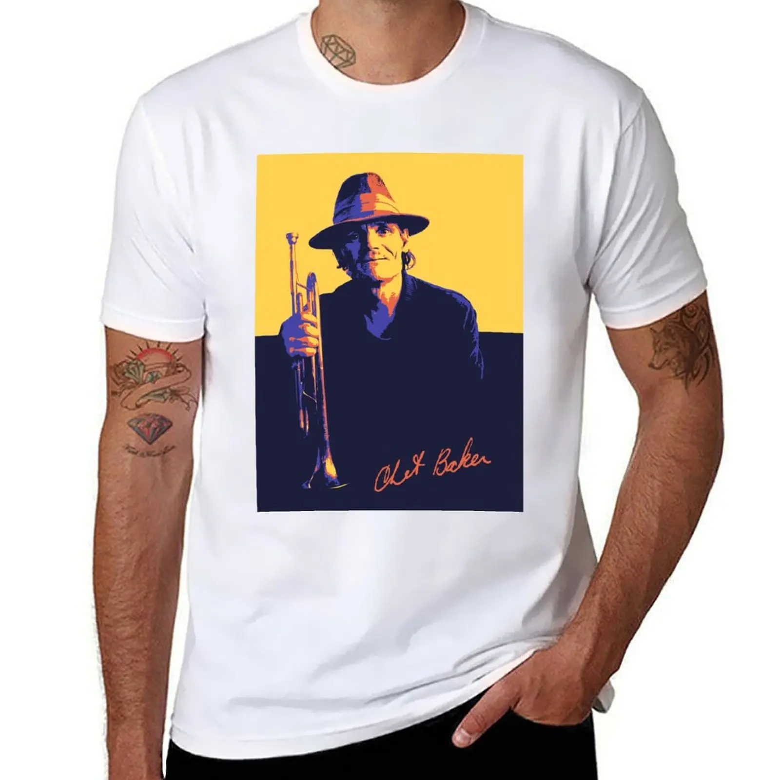 

Chet Baker T-Shirt man t shirt cotton men t shirt cotton 100% funny t shirts man T-Shirt