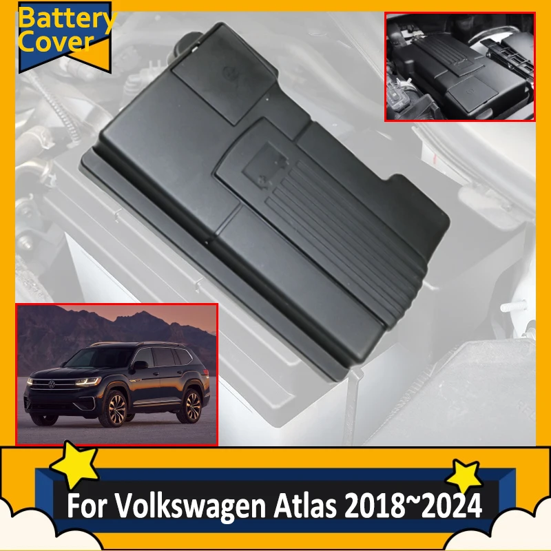 x1 Battery Box Tray Protective Case For Volkswagen Atlas VW Teramont 2.0T 2018~2024 2018 2019 2021 Battery Protective Covers