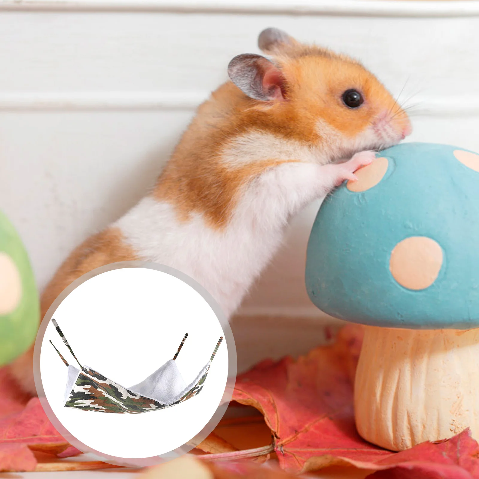 

Warm Lamb Wool Hammock Bed For Hamsters Small Hanging Swing Nest Cage Accessories Winter Pet Supplies