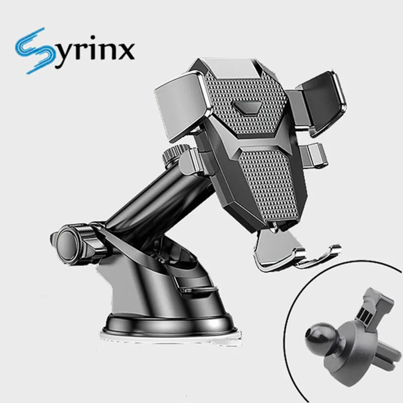 Air Outlet Car Phone Bracket Sucker Car Phone Holder GPS Telefon Mobile Cell Support For iPhone 14 13 Samsung Smartphone Stand