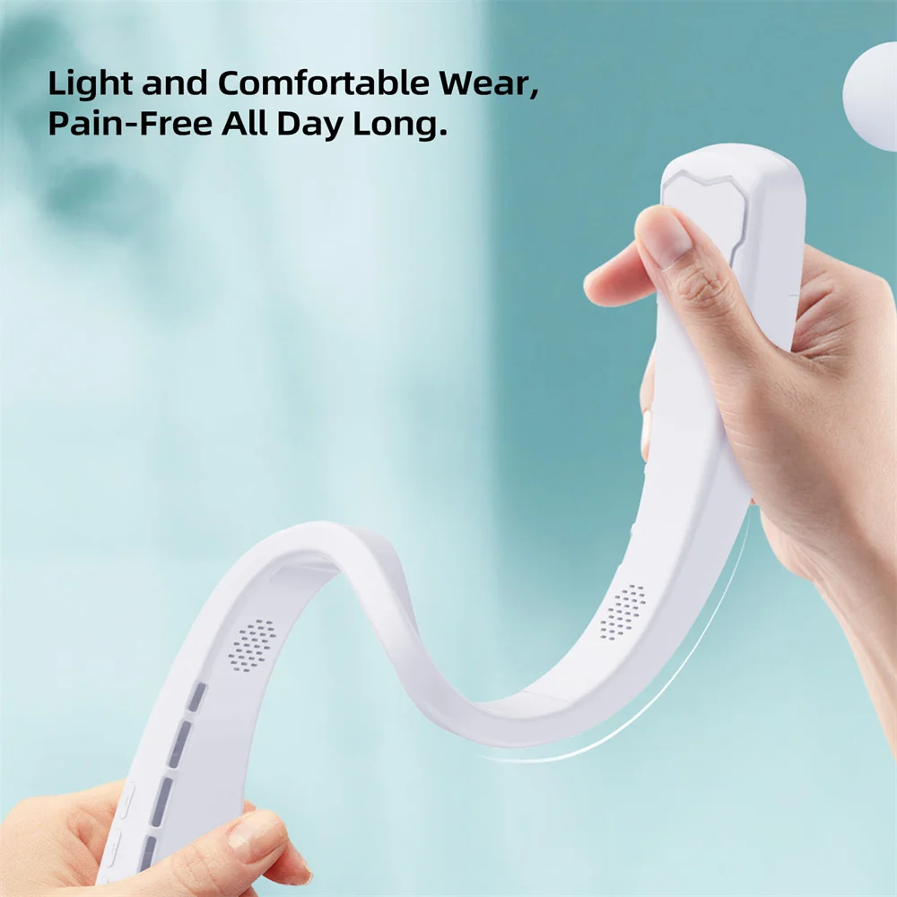 مبرد الرقبة مع مكبر صوت بلوتوث ، مكبر صوت موسيقى كهربائي ، رياضي متعدد الوظائف ، مروحة صوت للسفر والأماكن الخارجية ، 2 في 1