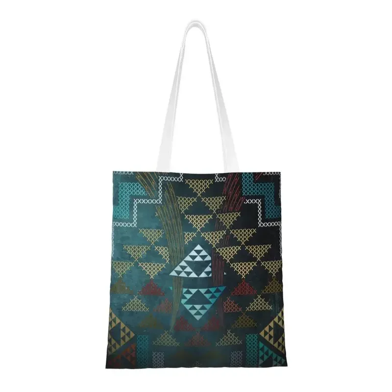 

Cute Printed New Zealand Maoris Tote Shopping Bag Washable Canvas Shopper Shoulder Lineage Handbag