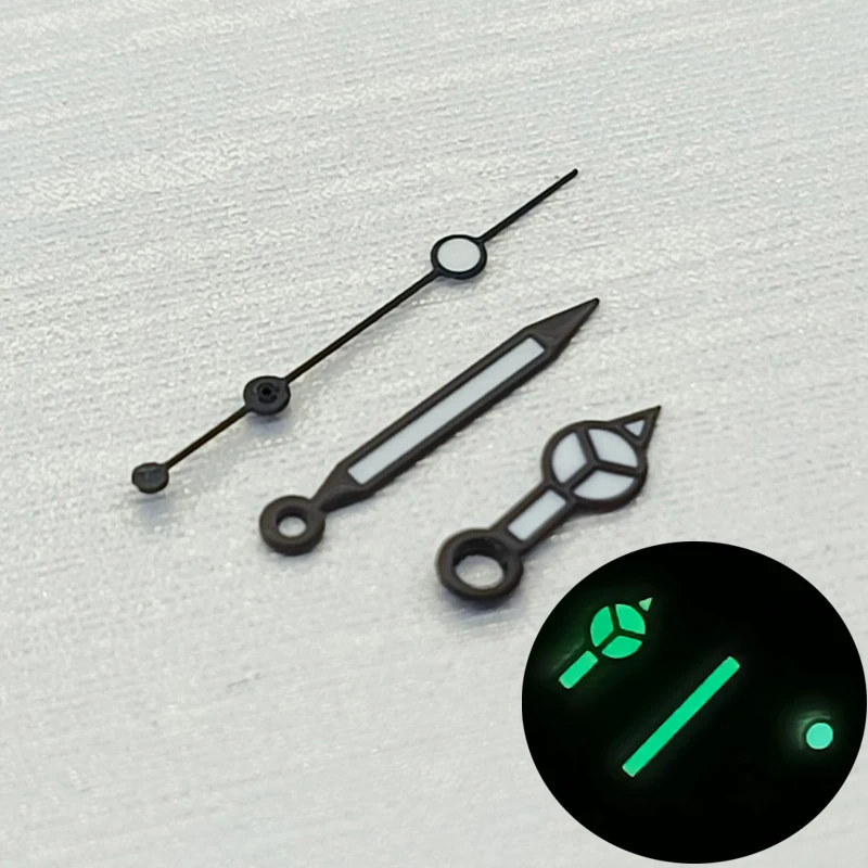 Green Luminous Hands NH35 NH36 Watch Hands Fits 4R35 4R36 NH35 NH36 7S26 Movements SKX007 SKX009 SRPD Watch Pointer Retrofit Kit