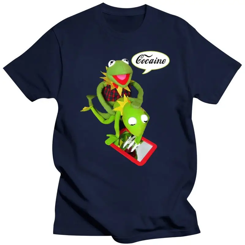 New Kermit Cocain Party Like Fan T Shirt Size S Xxl Mens T Shirts Fashion 2021 Clothing T Shirt Hot Topic Men Short Sleeve 01134