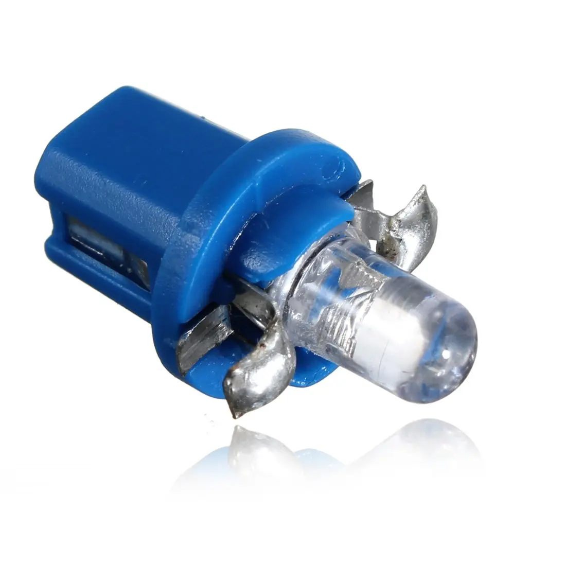10x MEDIDOR DE BOMBILLA LED DASH B8-5D T5 lámpara con soporte AZUL SINTONIZACIÓN auto coche luz Rico