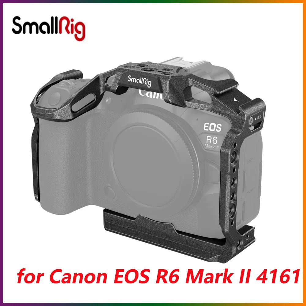 SmallRig Black Mamba Camera Cage for Canon EOS R6 Mark II 4161 Adapts Bionic Design Features Multiple Mounting Points