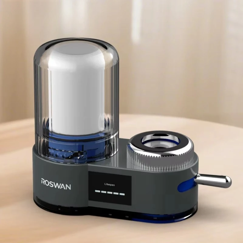 Certified Electric Activated Carbon Ceramic Water Purifier for Bathroom Kitchen, Easy to Install, Faucet Filter