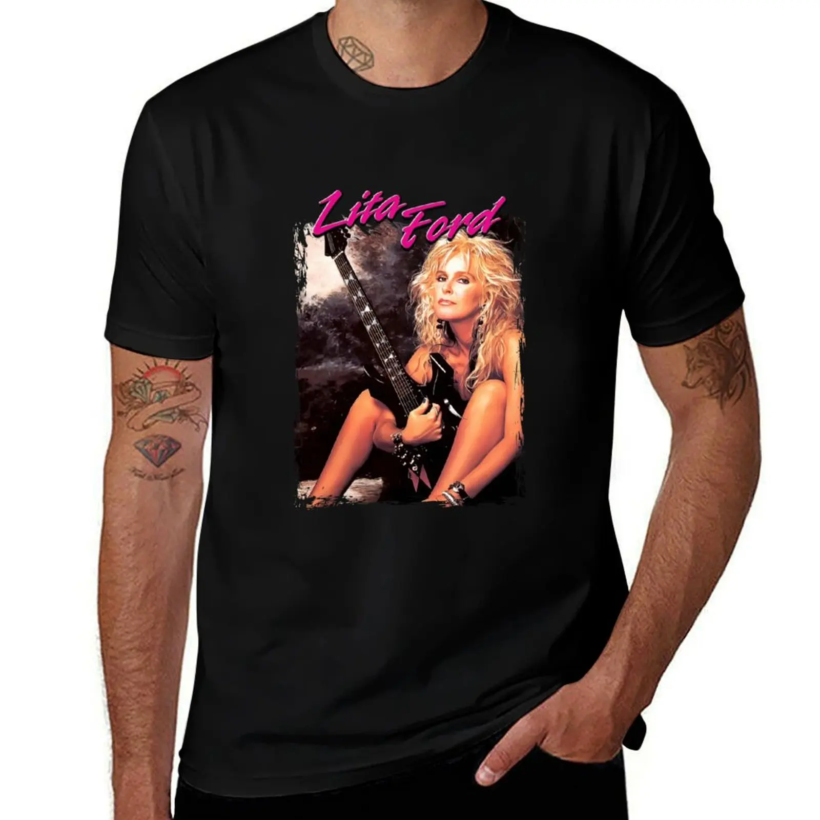 Lita Ford T-Shirt oversized t shirt kawaii clothes vintage clothes men clothings