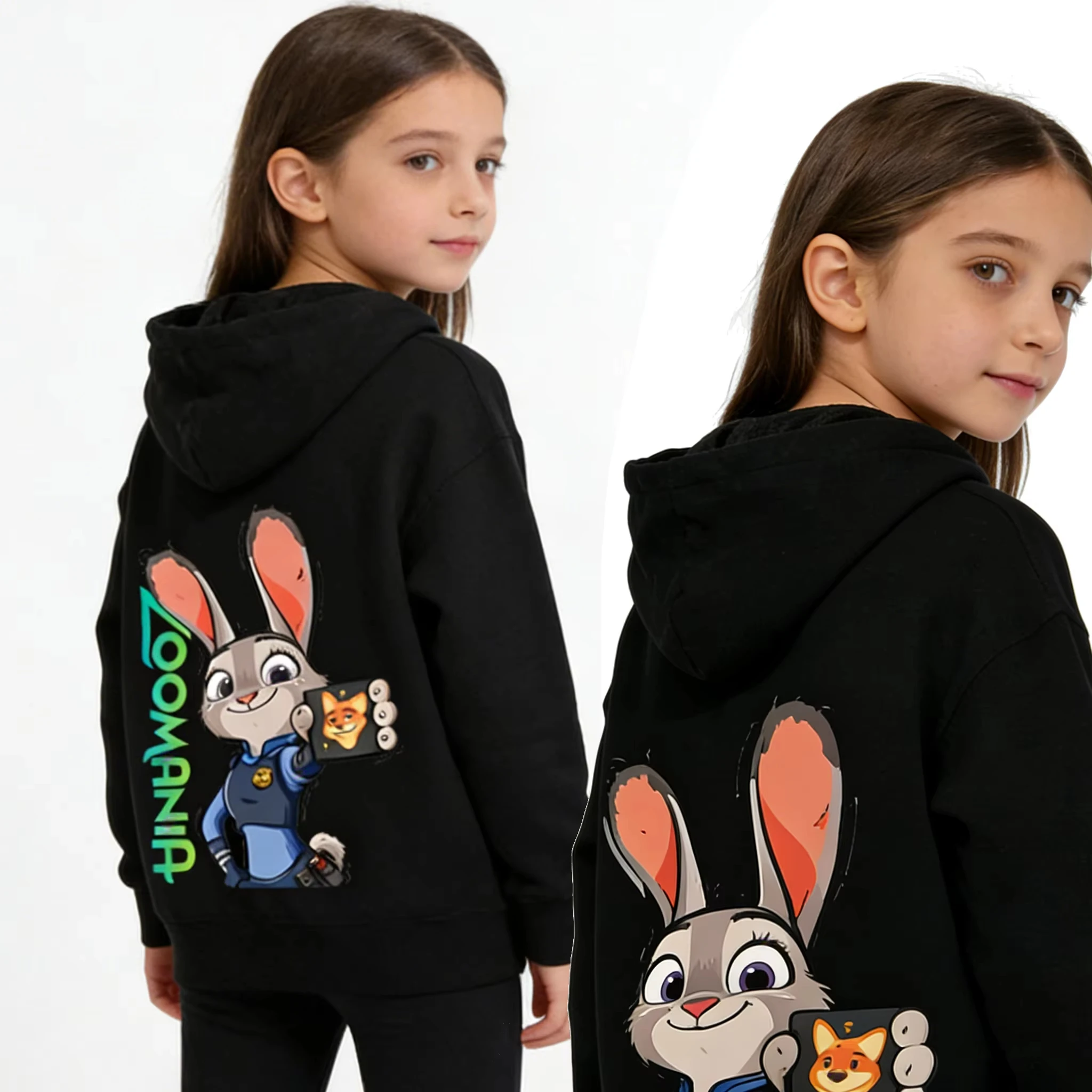 

Худи с принтом «Crazy Elephant City 2» — Джуди Ник — для детей и взрослых, осень/зима 2026, 100% чистый хлопок