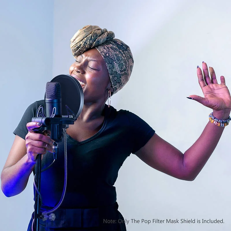 NEEWER Microphone Anti Spray Cover Radio Anchor Karaoke Recording Studio Accessories Custom Professional Microphone Accessory