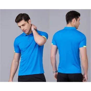 Summer Quick Drying Short Sleeved Polo Shirt Golf Jersey Company Group Breathable Fitness Lapel Sports Sleeved 8-Color Large Top 5