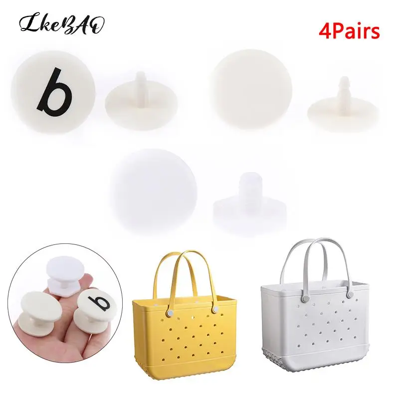 

4Pcs Bogg Bag Replacement Buttons Tote Bag Buttons For Beach Bag Handle Strap Fix Your Press Rivets Bogg Bag Accessories