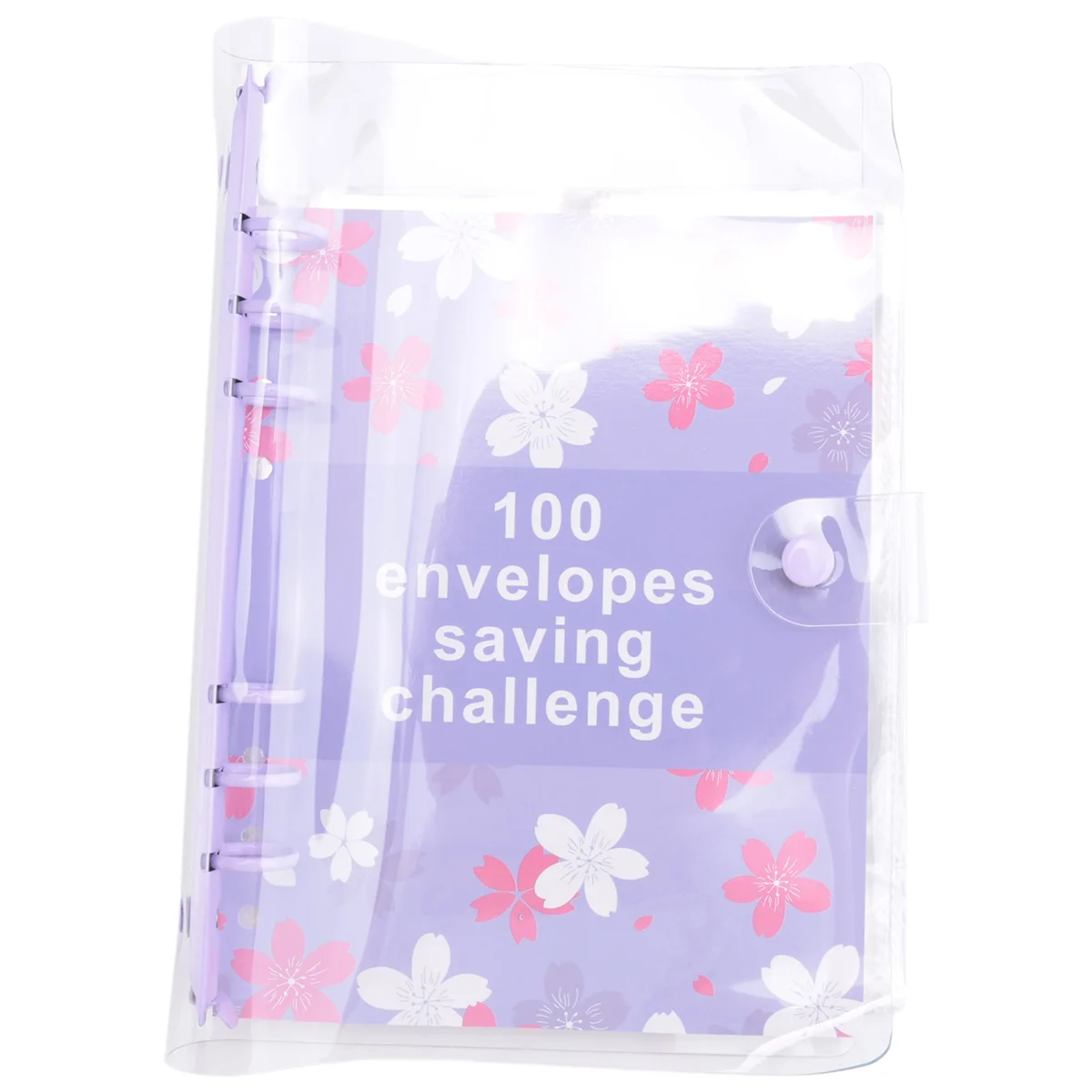 

100 Envelope Challenge Binder Easy and Fun Way to Save 5, 050 - Budget Binder with Cash Envelopes Purple