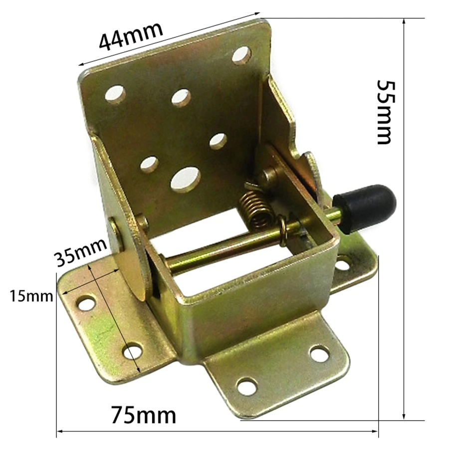 Mecanismo de mesa plegable, soporte de bisagra de bloqueo automático, soportes plegables de alta resistencia, extensión triangular, mesa, silla, soporte para patas de cama