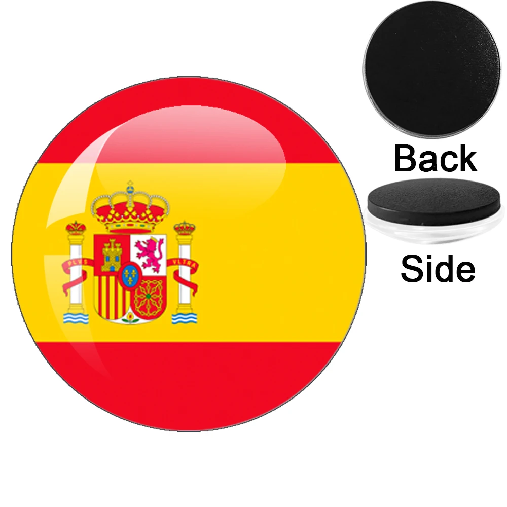 Магнит на холодильник Советский Союз, Бразилия, Канада, Нидерланды, Израиль, Сирия, Венесуэла, США, Национальный Флаг Испании