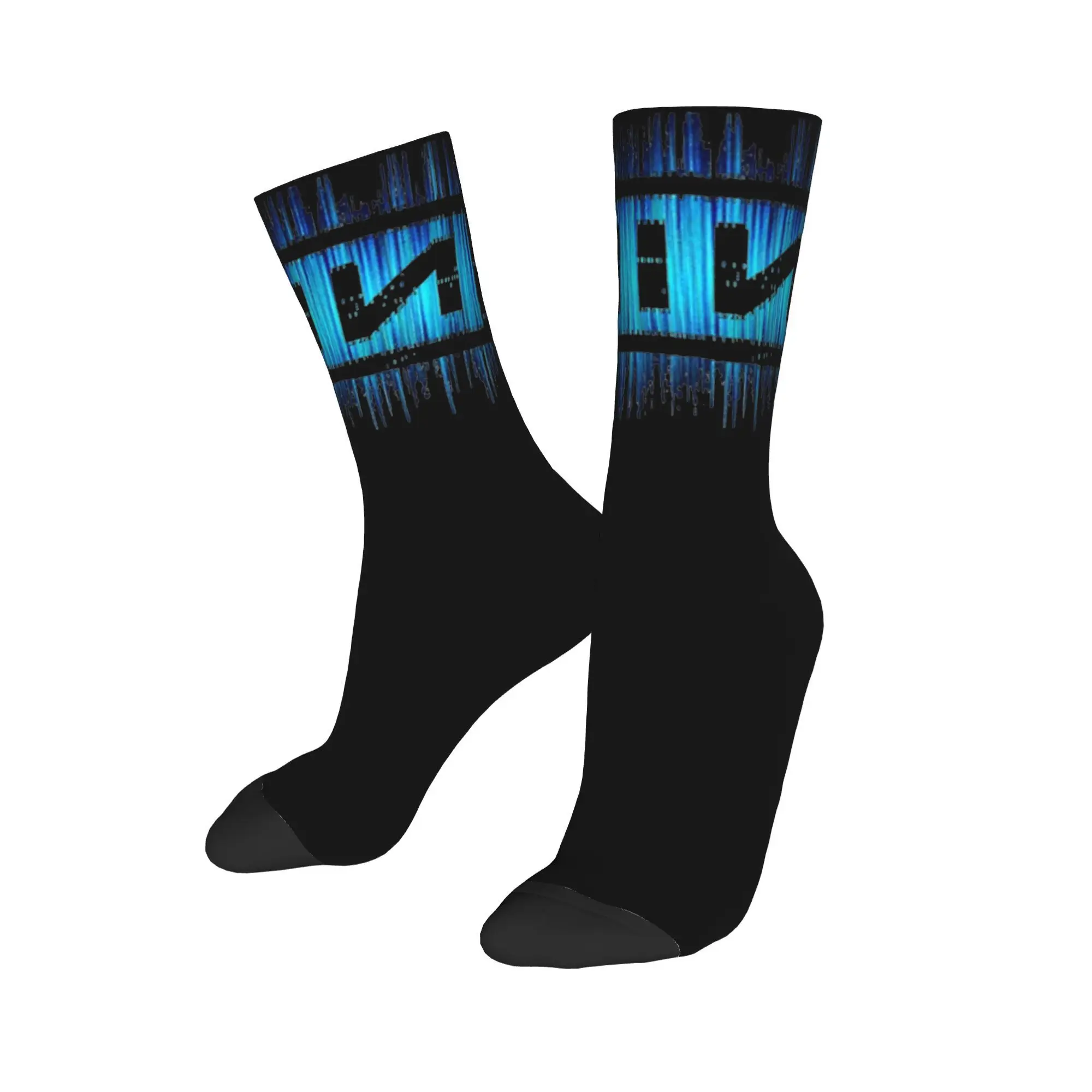 Fashion Unisex Crew Socks Nine Inch Nails NIN Rock Band Accessories Comfortable Hip Hop Sweat Absorbing Dress Socks