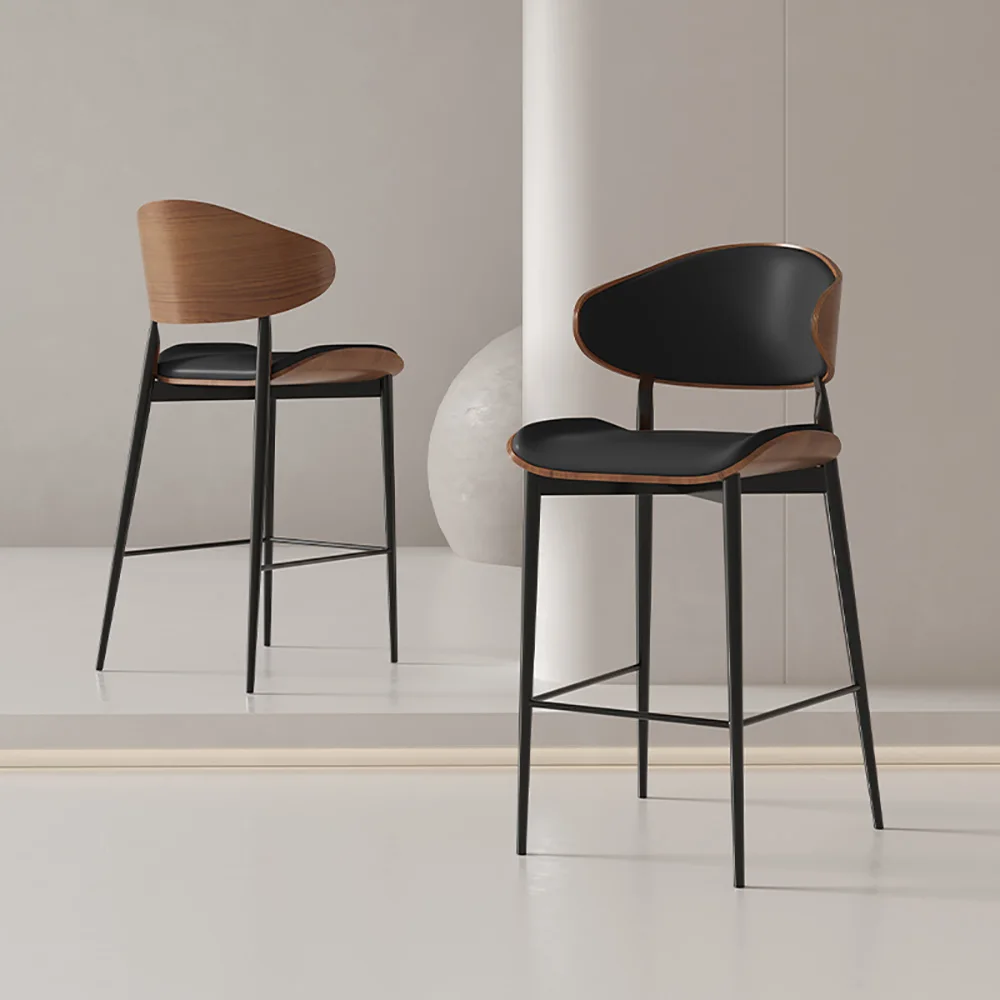 Luxury Modern Bar Chairs Aesthetic Nordic Simple Delicacy Bar Stools Comfortable Fashion Taburetes De Bar Commercial Furniture