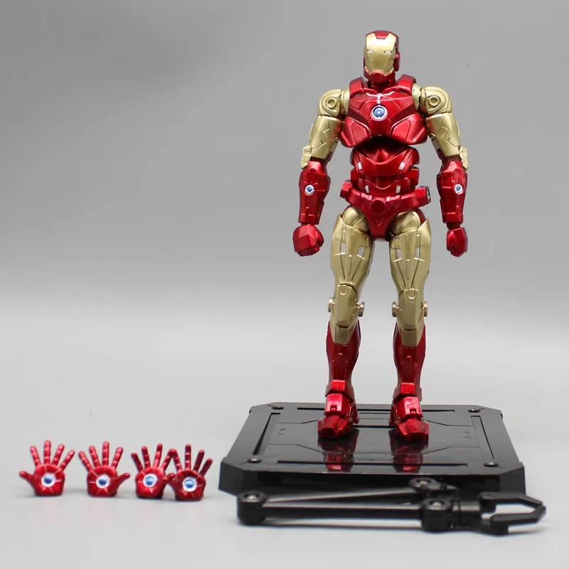 Hot 16cm Gk Deadpool Iron Man Joint Action Figure Anime Movie Character Doll Battle Armor Handwork Children'S Toy Adult Gift